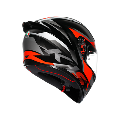 AGV KASK/K1 S FASTLAP BLACK/GREY/RED CONF.
