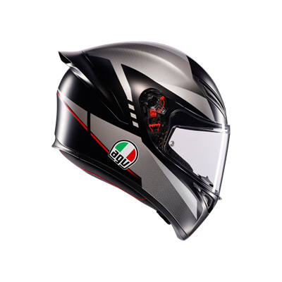 AGV KASK/K1 S LAP MATT BLACK/GREY/RED