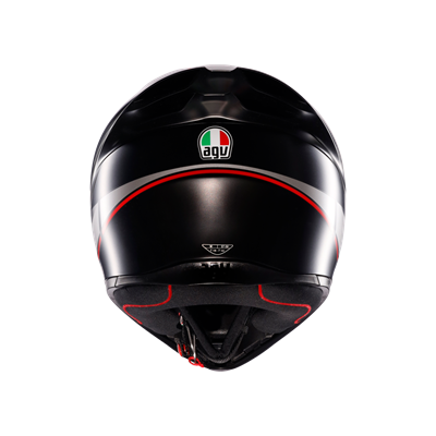 AGV KASK/K1 S LAP MATT BLACK/GREY/RED