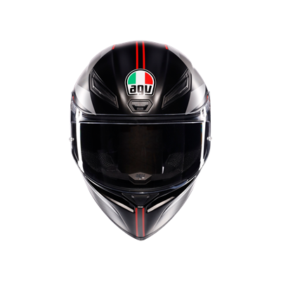 AGV KASK/K1 S LAP MATT BLACK/GREY/RED