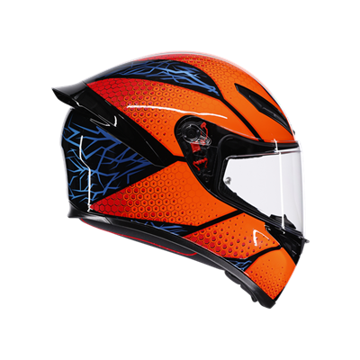 AGV KASK/K1 S SPEEDARMOR BLACK ORANGE BLUE
