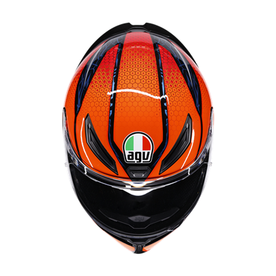 AGV KASK/K1 S SPEEDARMOR BLACK ORANGE BLUE