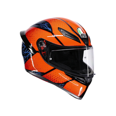 AGV KASK/K1 S SPEEDARMOR BLACK ORANGE BLUE