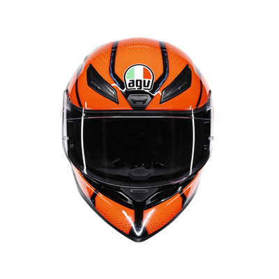 AGV KASK/K1 S SPEEDARMOR BLACK ORANGE BLUE