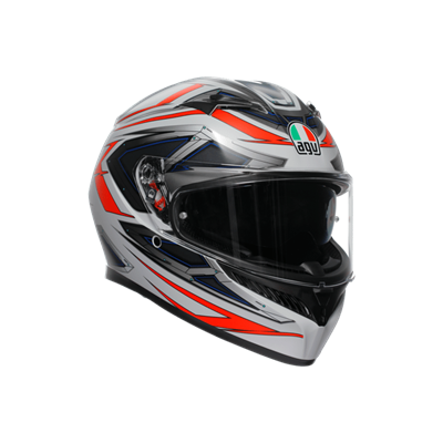 AGV KASK/K3  E2206 MPLK SPACE MATT WHITE RED FLUO  CONFİGURATİON