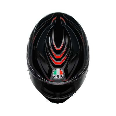 AGV KASK/K3  E2206 MPLK SYTH BLACK RED  CONFİGURATİON