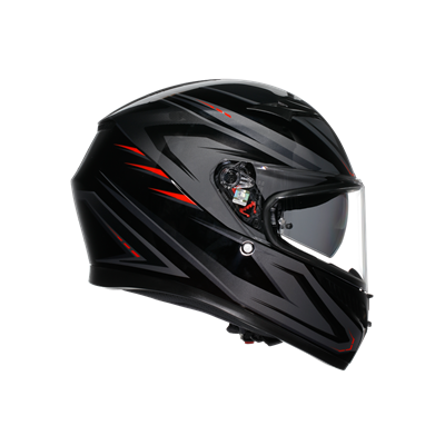 AGV KASK/K3  E2206 MPLK SYTH BLACK RED  CONFİGURATİON