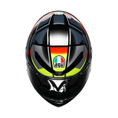 AGV KASK/K6 S E2206 MPLK ERAZER BLACK/RED YELLOW FLUO M0186