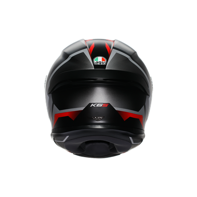 AGV KASK/K6 S E2206 MPLK KARVE MATT BLACK WHİTE RED CONFİGURATİON
