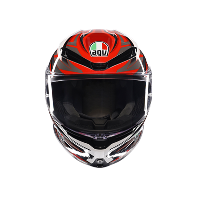 AGV KASK/K6 S E2206 MPLK REEVAL WHITE RED GREY M0165