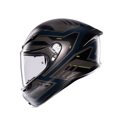 AGV KASK/K6 S MPLK ENHANCE MATT GREY/YELLOW FLUO