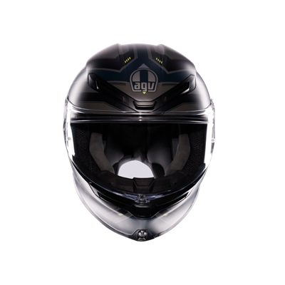 AGV KASK/K6 S MPLK ENHANCE MATT GREY/YELLOW FLUO