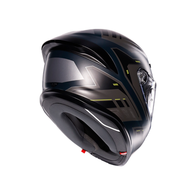 AGV KASK/K6 S MPLK ENHANCE MATT GREY/YELLOW FLUO
