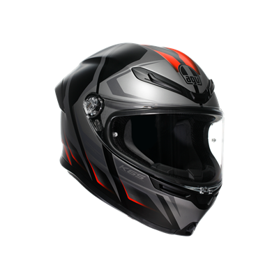 AGV KASK/K6 S MPLK KARVE MATT BLK GREY RED