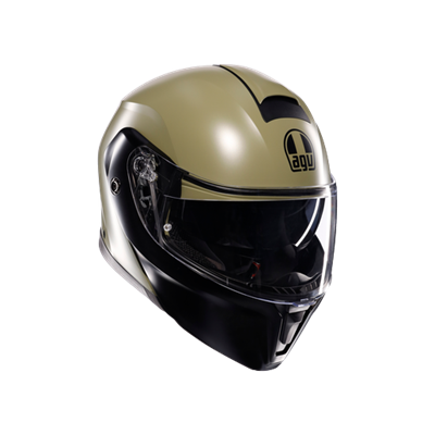 AGV KASK/STREETMODULAR E2206 MPLK MONO MATT GREEN/BLACK