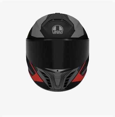AGV KASK/TOURMODULAR E2206 MULTI MPLK PERCEPTION BLACK RED M0162