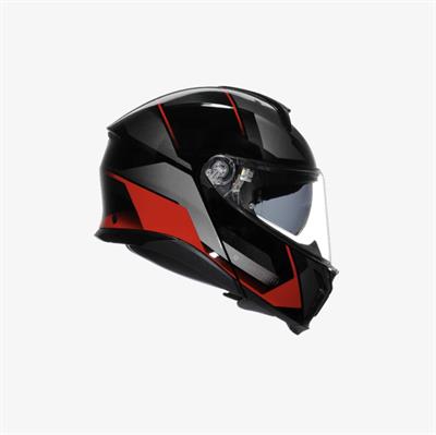 AGV KASK/TOURMODULAR E2206 MULTI MPLK PERCEPTION BLACK RED M0162