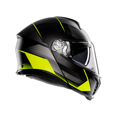 AGV KASK/TOURMODULAR MLT PERCEPTION MATT BLK YLW FLUO