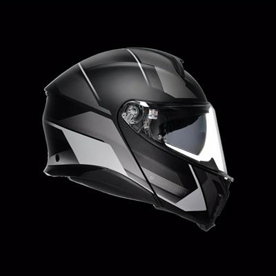 AGV KASK/TOURMODULAR MULTI MPLK PERCEPTION MATT BLACK SILVER