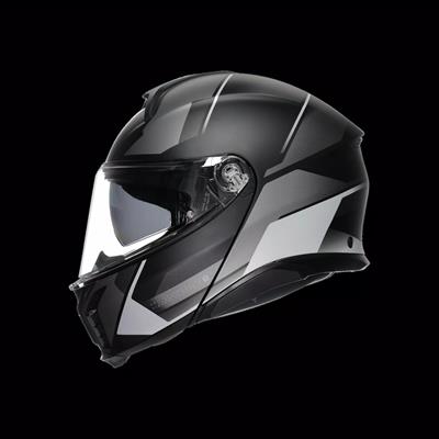 AGV KASK/TOURMODULAR MULTI MPLK PERCEPTION MATT BLACK SILVER