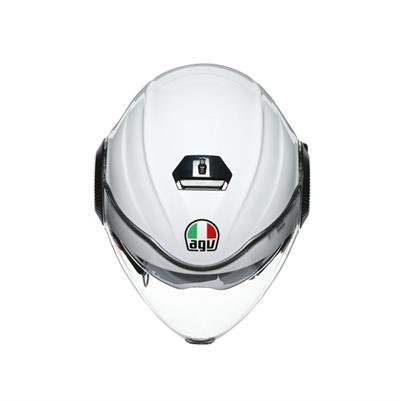 Agv Orbyt Multi Block Pearl White Ebony Red Açık Kask