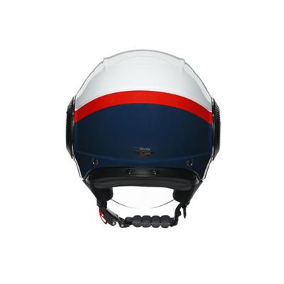 Agv Orbyt Multi Block Pearl White Ebony Red Açık Kask