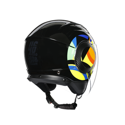 Agv Orbyt Sun Moon Black Açık Kask