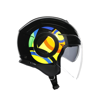 Agv Orbyt Sun Moon Black Açık Kask