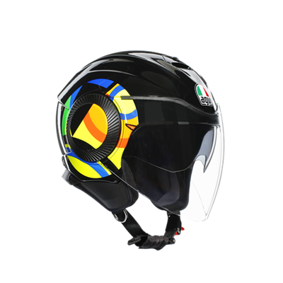 Agv Orbyt Sun Moon Black Açık Kask