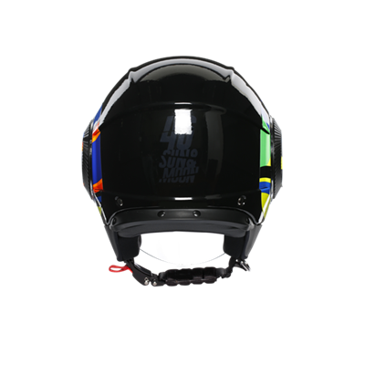 Agv Orbyt Sun Moon Black Açık Kask