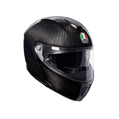 Agv Sportmodular Solid Plk Glossy Carbon Çene Açilir Kask