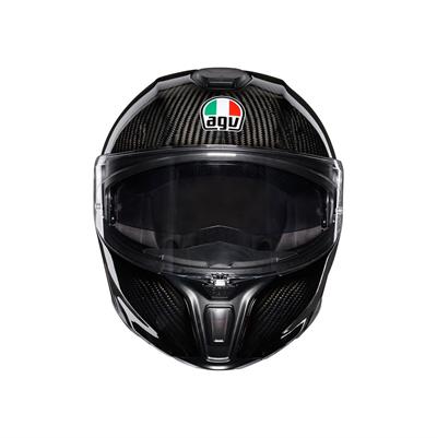 Agv Sportmodular Solid Plk Glossy Carbon Çene Açilir Kask