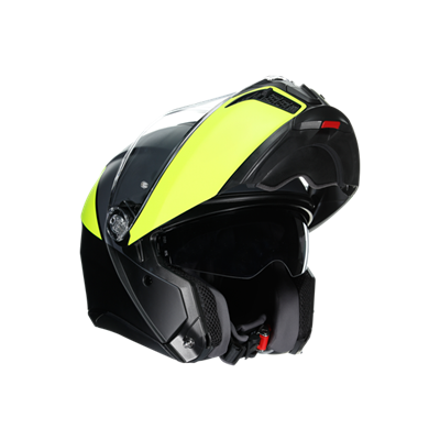 Agv Tourmodular Multi Balanca Matt Black Yellow Çene Açılır Kask