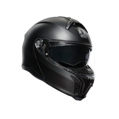 Agv Tourmodular Solid PLK Matt Black Çene Açılır Kask