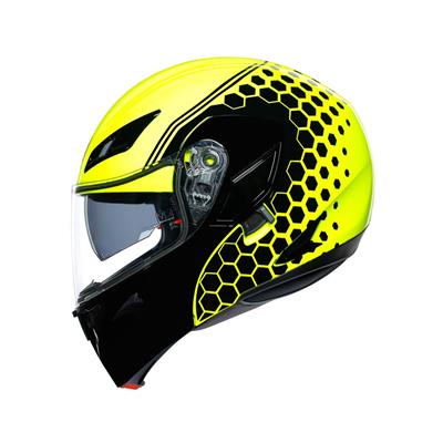 AGV/COMPACT ST MLT PLK DETROIT YELLW FLUO BLK