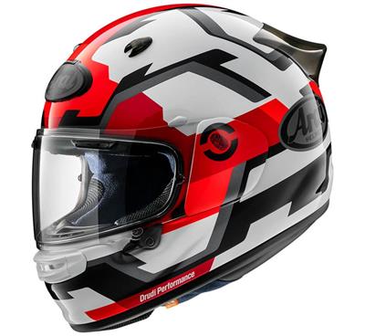 Arai Quantic Face Red Kapalı Kask