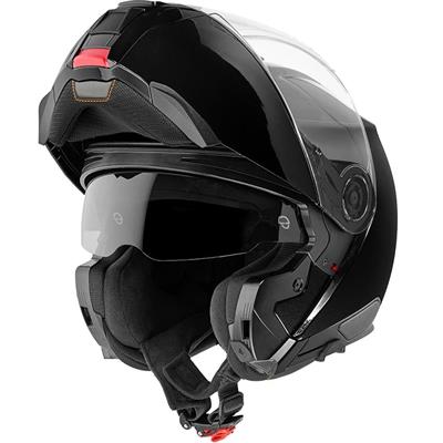 C5 Çene Açılır Motosiklet Kaskı Glossy Black