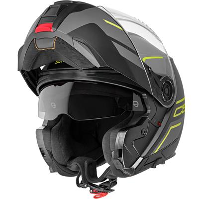C5 Çene Açılır Motosiklet Kaskı Master Yellow