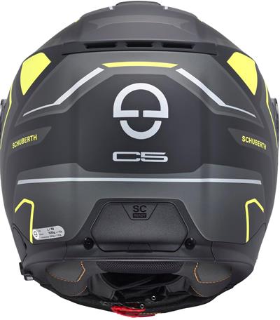 C5 Çene Açılır Motosiklet Kaskı Omega Yellow