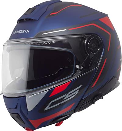 C5 Çene Açılır Motosiklet Kaskı Omega Blue