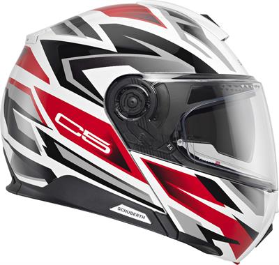 C5 Çene Açılır Motosiklet Kaskı Zenith Red