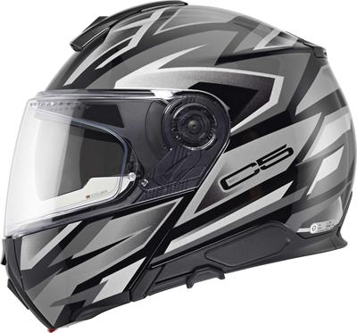 C5 Çene Açılır Motosiklet Kaskı Zenith Black