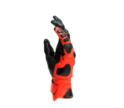 Dainese 4 Stroke 2 Black Fluo Red Deri Eldiven