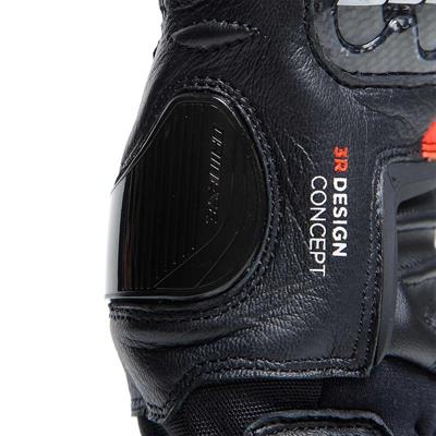 Dainese Carbon 4 Short Black Fluo Red Deri Eldiven