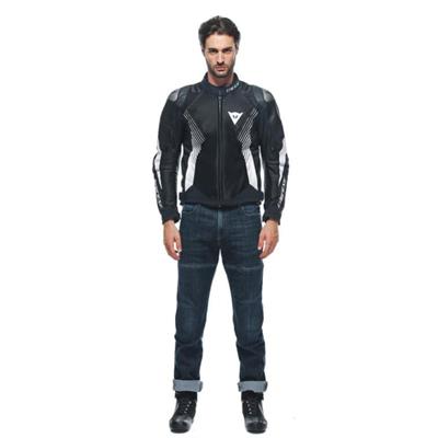 DAINESE CEK/ SUPER RIDER 2 ABSOLUTESHELL JACKET BLACK BLACK WHITE