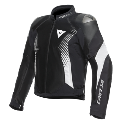 DAINESE CEK/ SUPER RIDER 2 ABSOLUTESHELL JACKET BLACK BLACK WHITE
