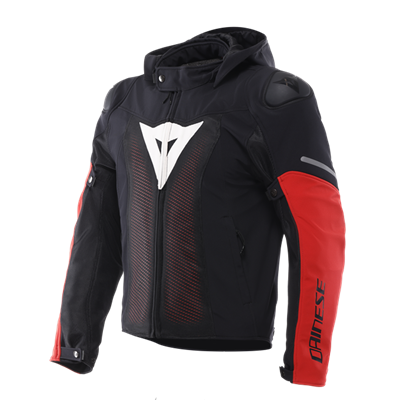 DAINESE CEK/ SUPER SPRINT AIR TEX JACKET BLACK/WHITE/RED