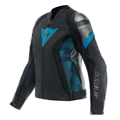 DAINESE CEKET DERİ/AVRO 5 LEATHER JACKET WMN BLK TEAL ANT