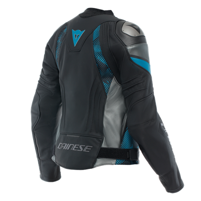 DAINESE CEKET DERİ/AVRO 5 LEATHER JACKET WMN BLK TEAL ANT