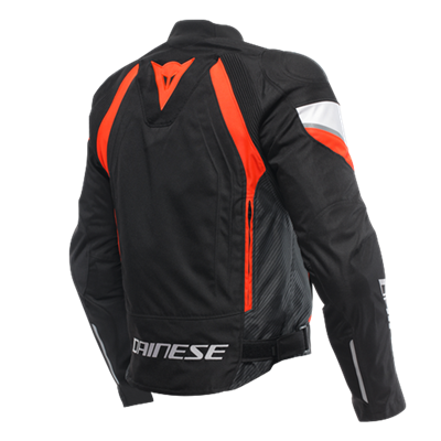 DAINESE CEKET/AVRO 5 TEX JACKET BLACK/RED-FLUO/WHITE